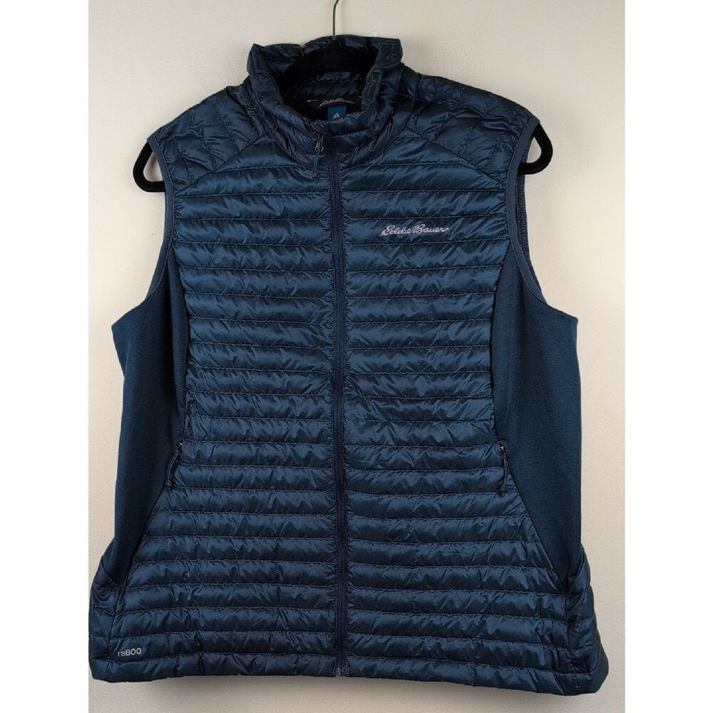 Eddie Bauer First Ascent Quilted Shell 800 Fill Down Vest  Size XL Lightweight